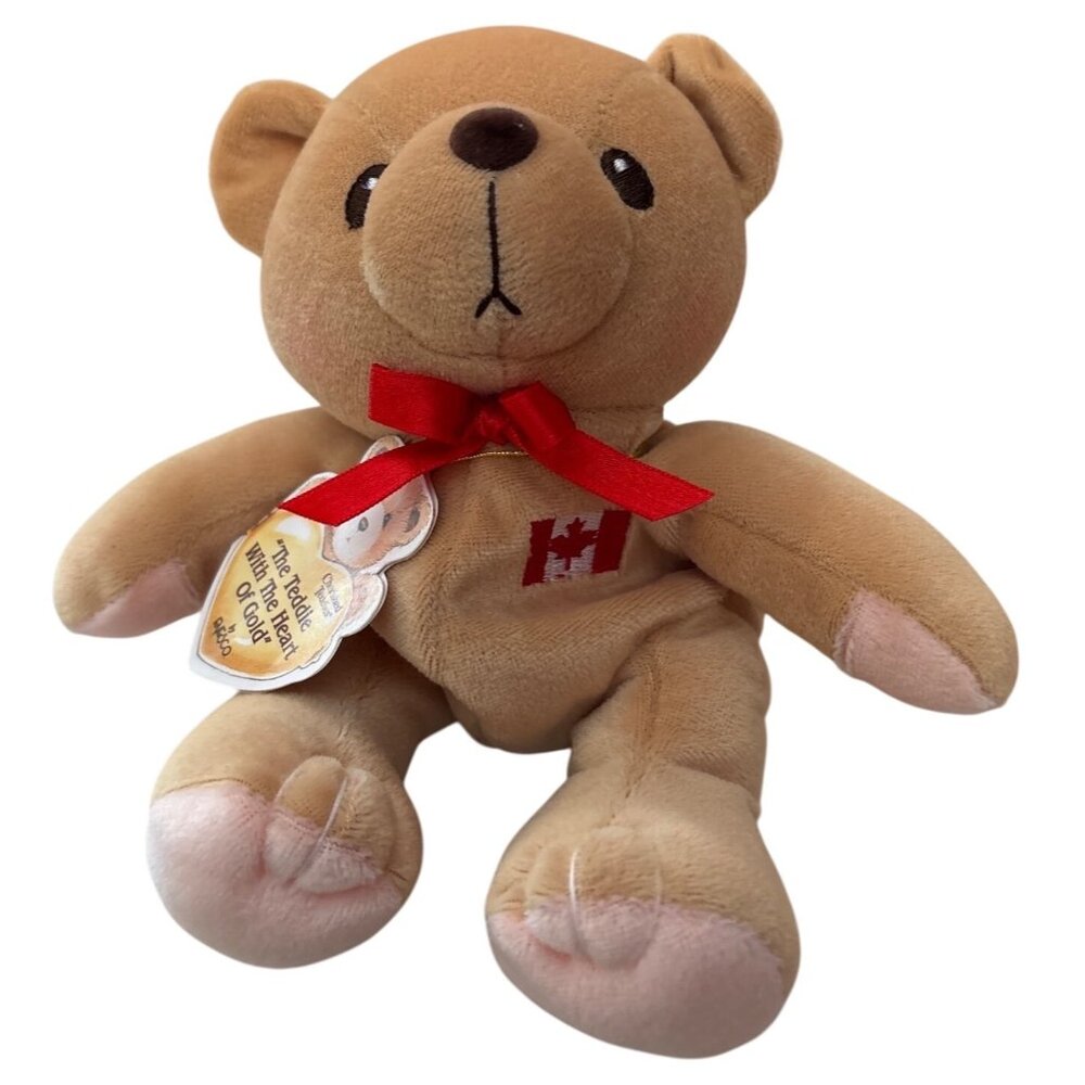 Cherished Teddies Plush Bear Canada Flag By Apoco Tags